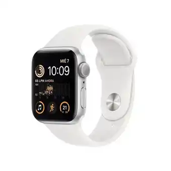 iShop Apple\u00a0watch\u00a0se (2da generaci\u00f3n) gps (44mm) plata - correa blanca oferta