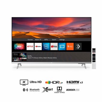 Tottus Tv led 50 uhd 4k smart borderless bt oferta
