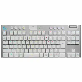 Tottus Teclado gaming mecanico sin teclado numerico inalambrico g915 tkl rgb blanco oferta