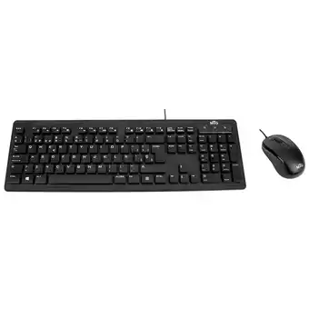 Tottus Teclado + mouse usb akm617 negro oferta