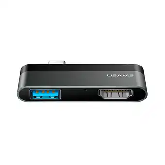 Tottus Adaptador typec mini a usb + hdmi oferta