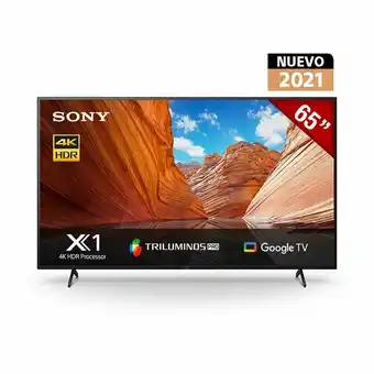 Tottus Tv 75 pulg 4k uhd google tv kd 75x80j oferta