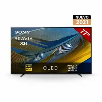 Tottus Tv 77 pulg oled 4k uhd google tv 77a80j oferta