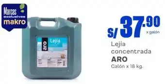 Makro Lejía concentrada ARO Galón x 18 kg. oferta
