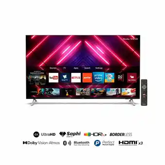 Tottus Tv led 58 uhd 4k smart borderless bt oferta