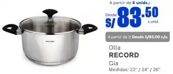 Makro Olla RECORD Gia 22"/24"/26" oferta