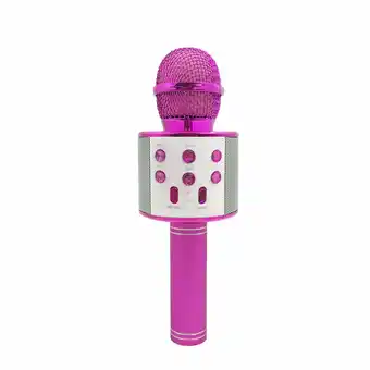 Microfono karaoke bluetooth fucsia
