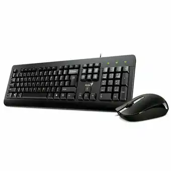 Tottus Teclado genius + mouse km160 usb oferta