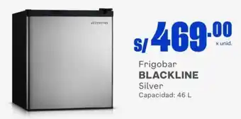 Makro Frigobar BLACKLINE Silver Capacidad: 46 L oferta
