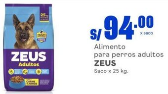 Makro Alimento para perros adultos ZEUS Saco x 25 kg. oferta