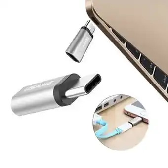 Tottus Adaptador metal type c a micro - us-sj021 oferta