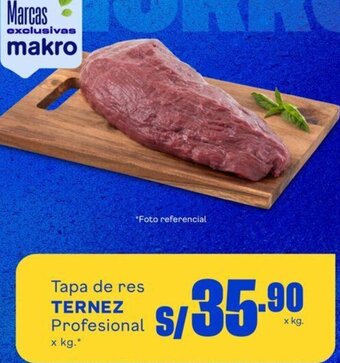 Makro Tapa de res TERNEZ Profesional oferta