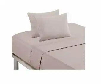 Tottus Juego de sabanas broderie 2 pz rosa oferta