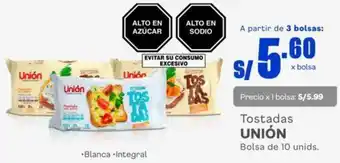 Makro Tostadas UNIÓN Bolsa de 10 unids. oferta