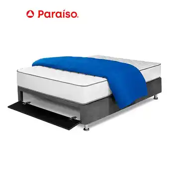 Tottus Cama mancora 2 pz + tarima sabanera + 1 edredon + 2 almohadas oferta