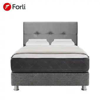 Tottus Dormitorio samay 2 plazas + cabecera gris + edredón perla + 2 almohadas oferta