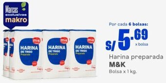 Makro Harina preparada M&K Bolsa x 1 kg. oferta