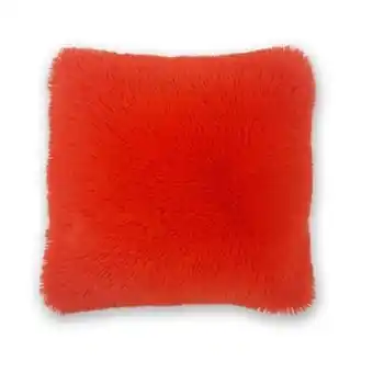 Tottus Cojin shaggy naranja 45 x 45 cm oferta