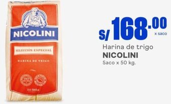 Makro Harina de trigo NICOLINI Saco x 50 kg. oferta