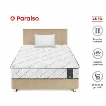 Tottus Dormitorio su majestad 1.5 plazas champagne oferta