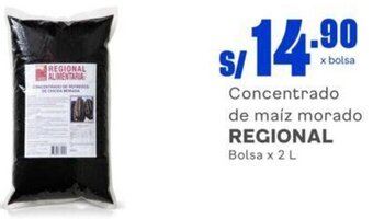 Concentrado de maíz morado REGIONAL Bolsa x 2 L