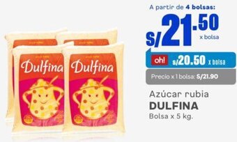 Makro Azúcar rubia DULFINA Bolsa x 5 kg. oferta