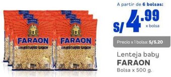 Makro Lenteja baby FARAON Bolsa x 500 g. oferta