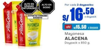 Makro Mayonesa ALACENA Doypack x 850 g. oferta