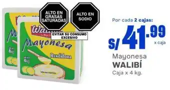 Makro Mayonesa WALIBI Caja x 4 kg. oferta