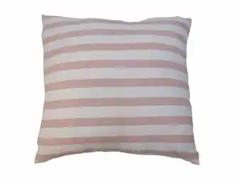 Tottus Cojin deco rayas rosa oferta