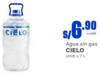 Makro Agua sin gas CIELO Unid. x 7 L oferta