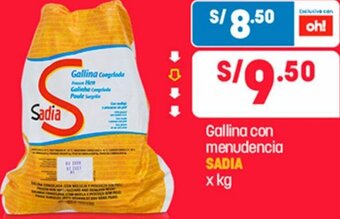 Plaza Vea Gallina con menudencia SADIA x kg oferta