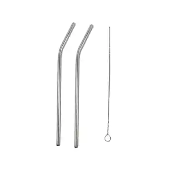Tottus Cañitas acero x 2 con limpiador oferta
