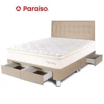 Tottus Dormitorio cajones royal prince king champagne oferta