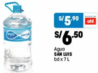 Plaza Vea Agua SAN LUIS bdx 7L oferta