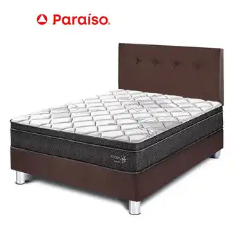 Tottus Dormitorio pocket star 1.5 plazas chocolate oferta