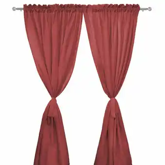 Tottus Cortina de sala lacre set x 2 140x225cm oferta