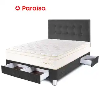 Tottus Dormitorio royal prince cajones 2 plazas oferta