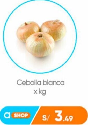 Plaza Vea Cebolla blanca x kg oferta