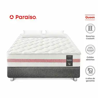 Tottus Cama medallón con ergosoft one side queen oferta