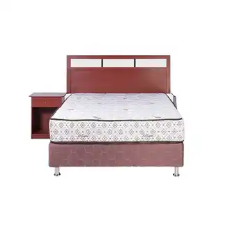 Tottus Box tarima + colchón easy 2 plazas + cabecera + 02 veladores oferta