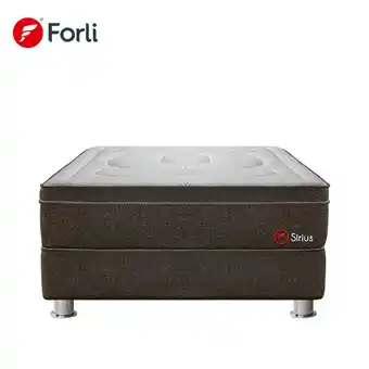 Tottus Cama americana sirius queen + 2 almohadas + protector de colchón oferta