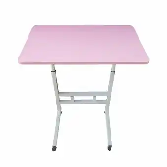 Tottus Mesa auxiliar graduable con ruedas rosada oferta