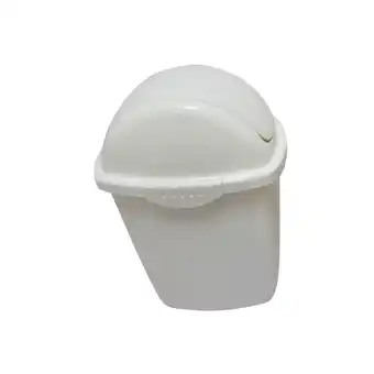 Tottus Basurero plastico redondo 7l blanco oferta