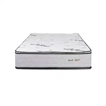 Tottus Colchón element pillow top pocket 1.5 plazas + 01 almohada de fibra + 01 protector oferta