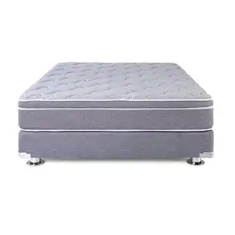 Tottus Box tarima + colchón amets queen + 02 almohada + protector oferta