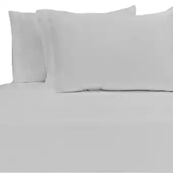 Tottus Juego de sabanas blanco queen 150 hilos oferta