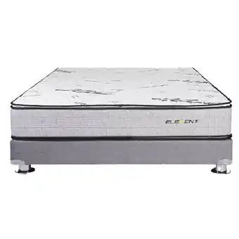 Tottus Box tarima + 01 colchón element pillow top pocket king + 03 almohadas + 01 protector oferta