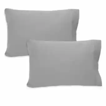 Tottus Fundas de almohada set x 2 gris algodón oferta