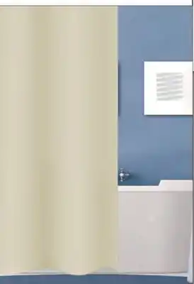 Tottus Cortina de baño tela argol metal beige oferta